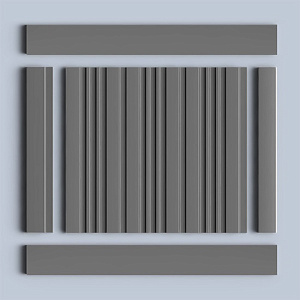 Hiwood Стеновые панели Hiwood цветные LV121 GR3 серый темно-серый
